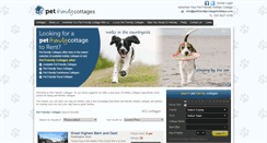 Desktop Screenshot of petfriendlycottageholidays.com