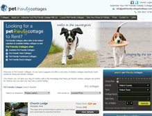 Tablet Screenshot of petfriendlycottageholidays.com